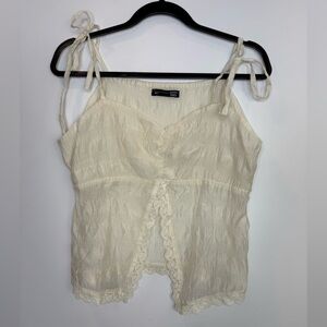 Dazy White Textured Top